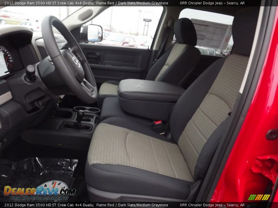 Front Seat of 2012 Dodge Ram 3500 HD ST Crew Cab 4x4 Dually Photo #11