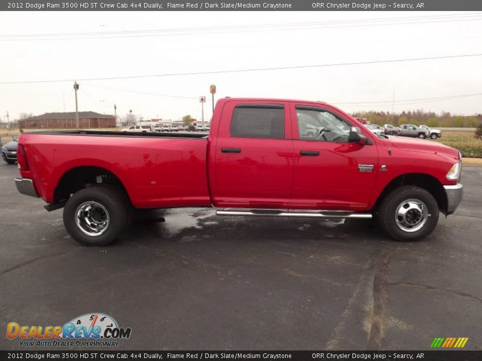 2012 Dodge Ram 3500 HD ST Crew Cab 4x4 Dually Flame Red / Dark Slate/Medium Graystone Photo #4