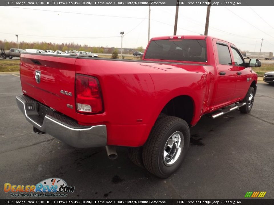 2012 Dodge Ram 3500 HD ST Crew Cab 4x4 Dually Flame Red / Dark Slate/Medium Graystone Photo #5