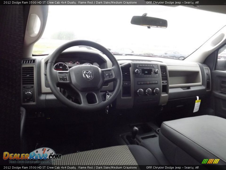 2012 Dodge Ram 3500 HD ST Crew Cab 4x4 Dually Flame Red / Dark Slate/Medium Graystone Photo #9