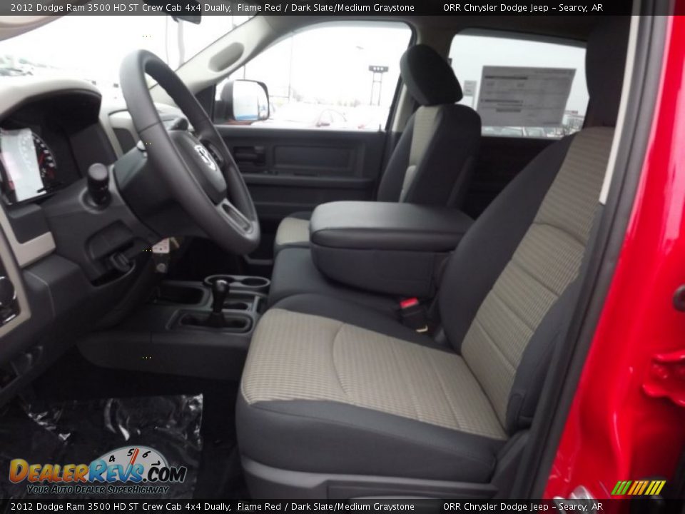 2012 Dodge Ram 3500 HD ST Crew Cab 4x4 Dually Flame Red / Dark Slate/Medium Graystone Photo #11