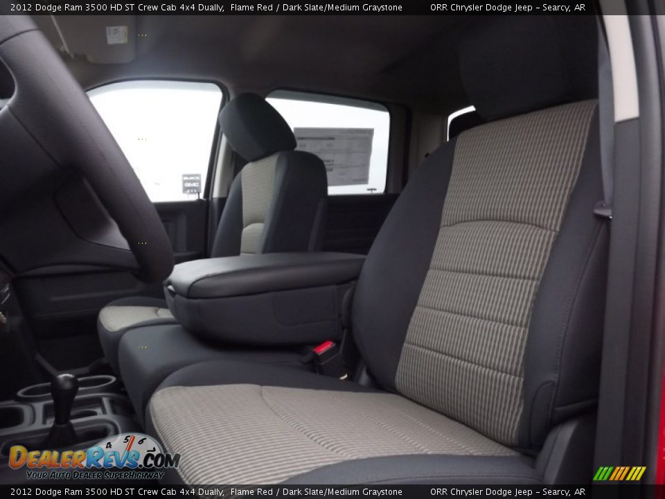 2012 Dodge Ram 3500 HD ST Crew Cab 4x4 Dually Flame Red / Dark Slate/Medium Graystone Photo #13