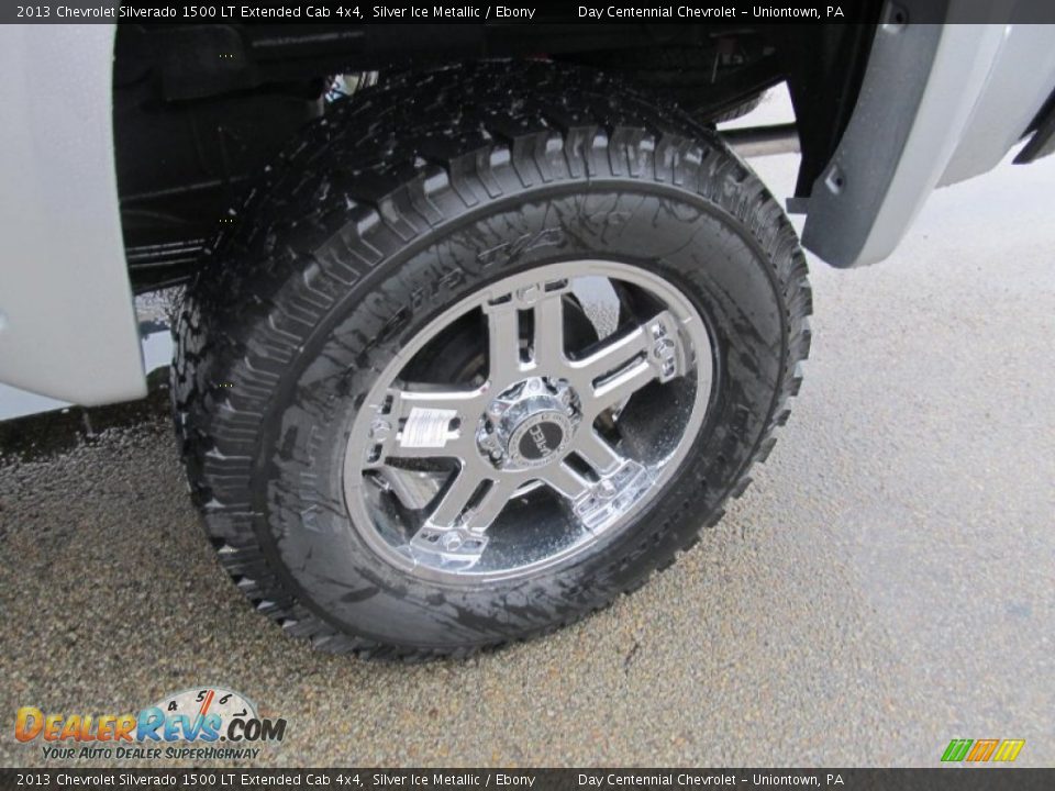 2013 Chevrolet Silverado 1500 LT Extended Cab 4x4 Silver Ice Metallic / Ebony Photo #3