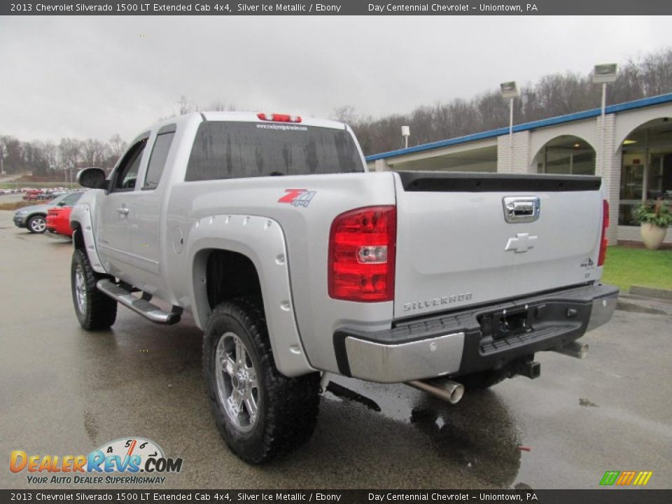 2013 Chevrolet Silverado 1500 LT Extended Cab 4x4 Silver Ice Metallic / Ebony Photo #4