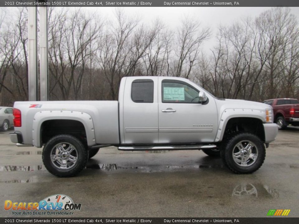 2013 Chevrolet Silverado 1500 LT Extended Cab 4x4 Silver Ice Metallic / Ebony Photo #8