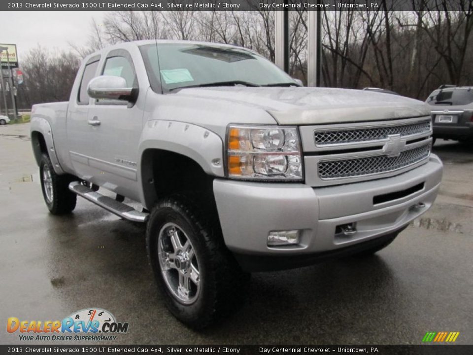 2013 Chevrolet Silverado 1500 LT Extended Cab 4x4 Silver Ice Metallic / Ebony Photo #9