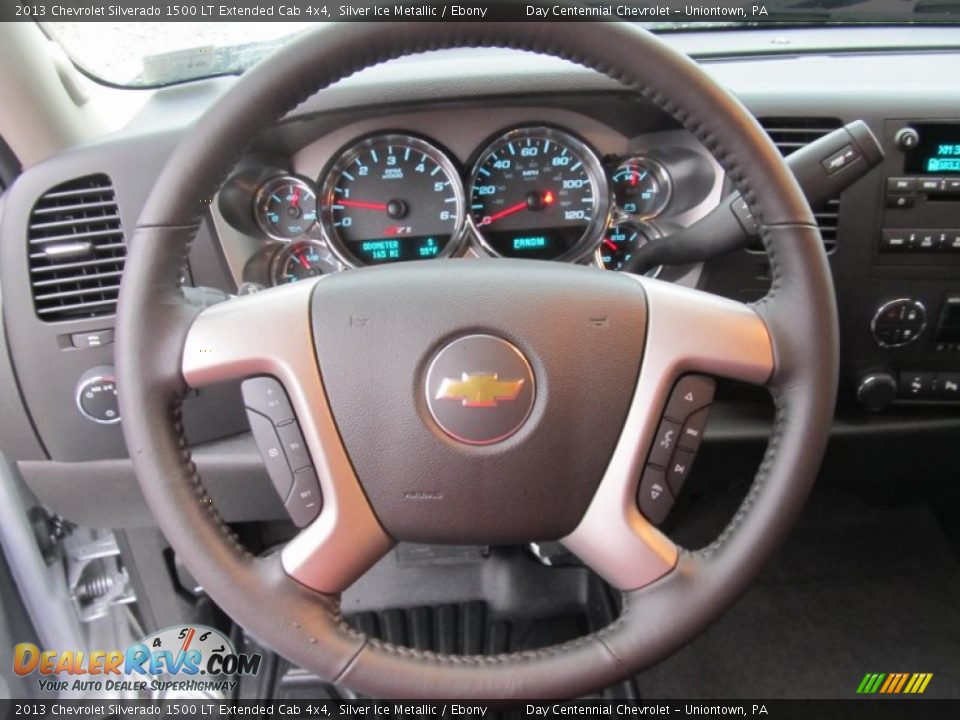 2013 Chevrolet Silverado 1500 LT Extended Cab 4x4 Silver Ice Metallic / Ebony Photo #14