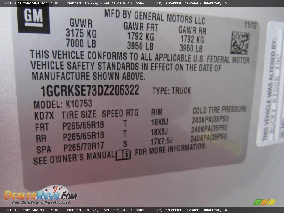 2013 Chevrolet Silverado 1500 LT Extended Cab 4x4 Silver Ice Metallic / Ebony Photo #19