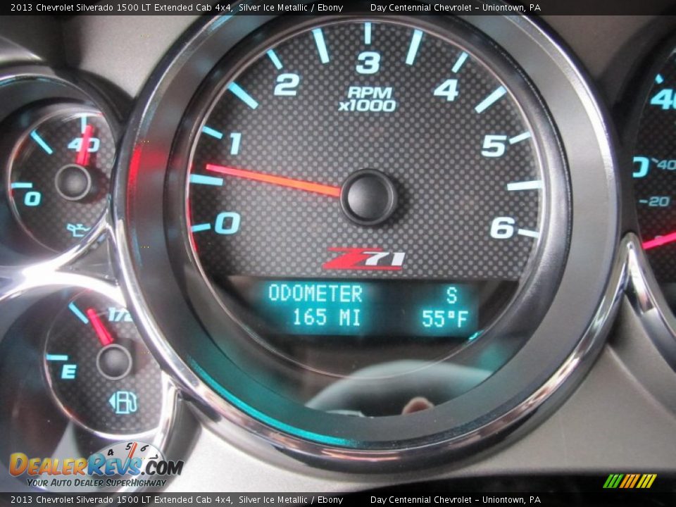 2013 Chevrolet Silverado 1500 LT Extended Cab 4x4 Silver Ice Metallic / Ebony Photo #20