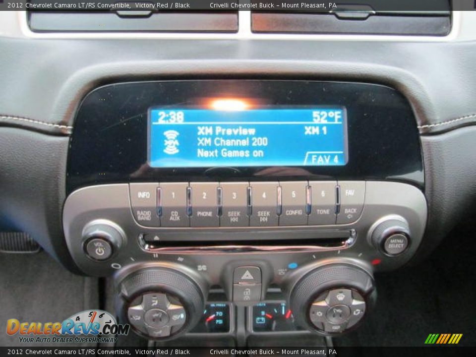 Controls of 2012 Chevrolet Camaro LT/RS Convertible Photo #33