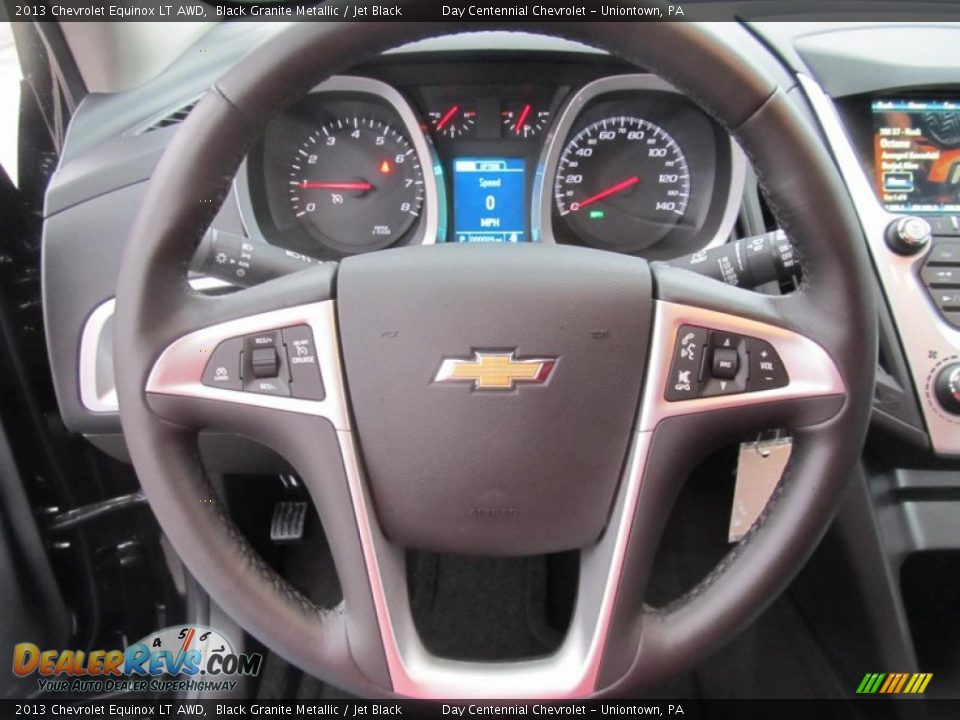 2013 Chevrolet Equinox LT AWD Black Granite Metallic / Jet Black Photo #15