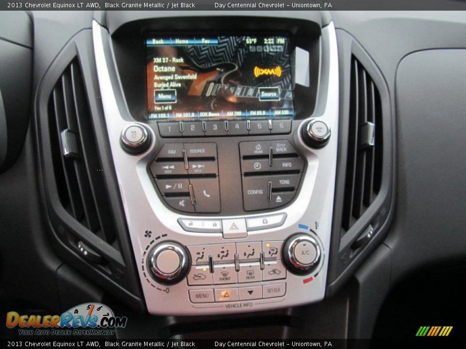 2013 Chevrolet Equinox LT AWD Black Granite Metallic / Jet Black Photo #16