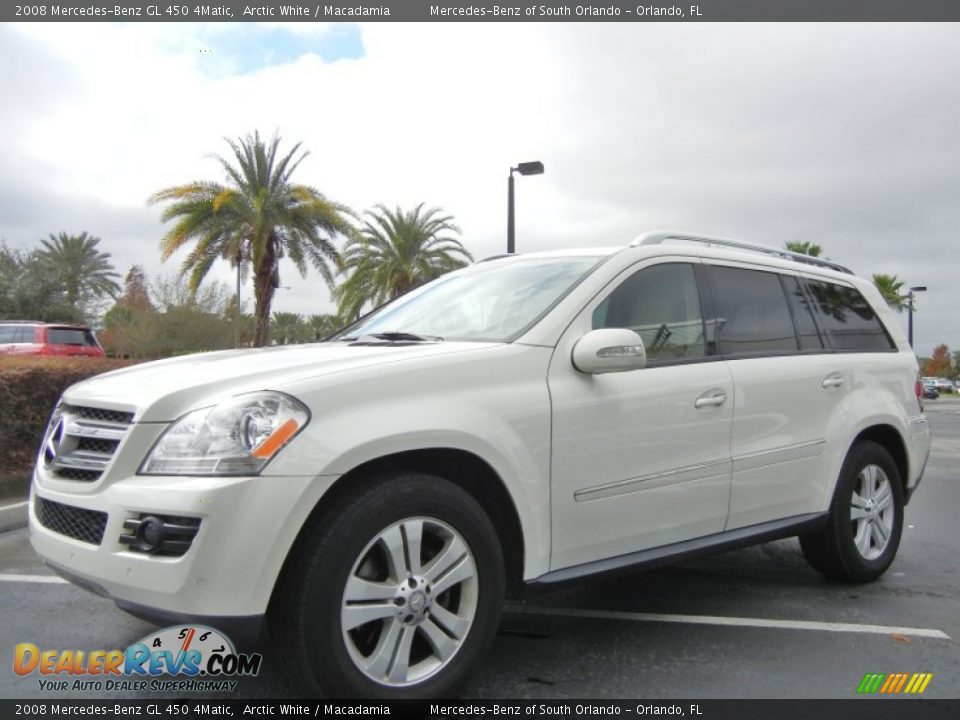 2008 Mercedes-Benz GL 450 4Matic Arctic White / Macadamia Photo #3