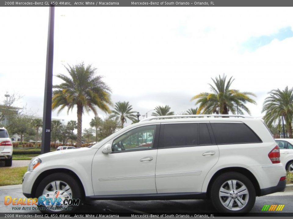 2008 Mercedes-Benz GL 450 4Matic Arctic White / Macadamia Photo #4