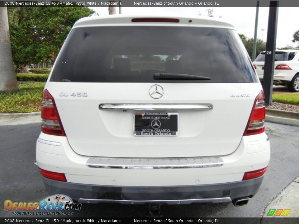 2008 Mercedes-Benz GL 450 4Matic Arctic White / Macadamia Photo #6