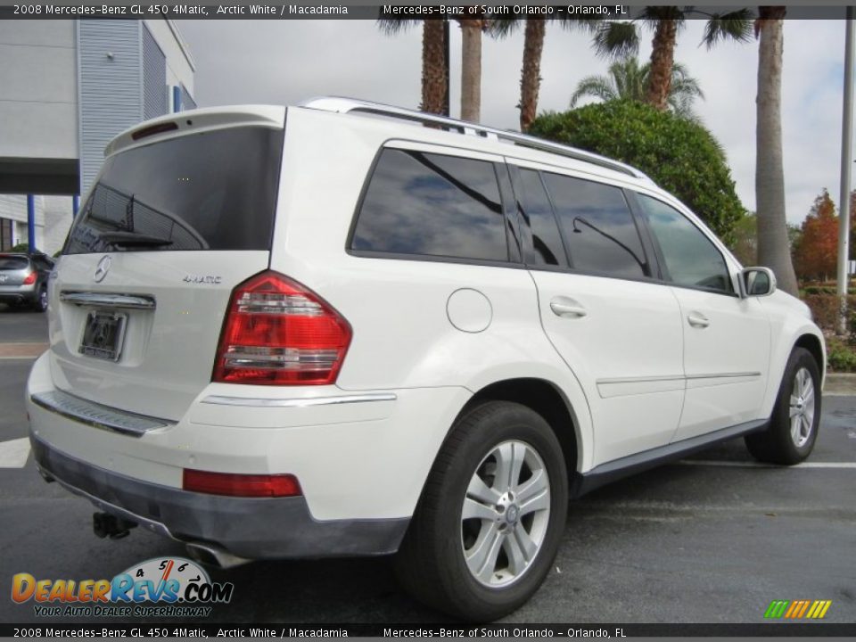 2008 Mercedes-Benz GL 450 4Matic Arctic White / Macadamia Photo #7