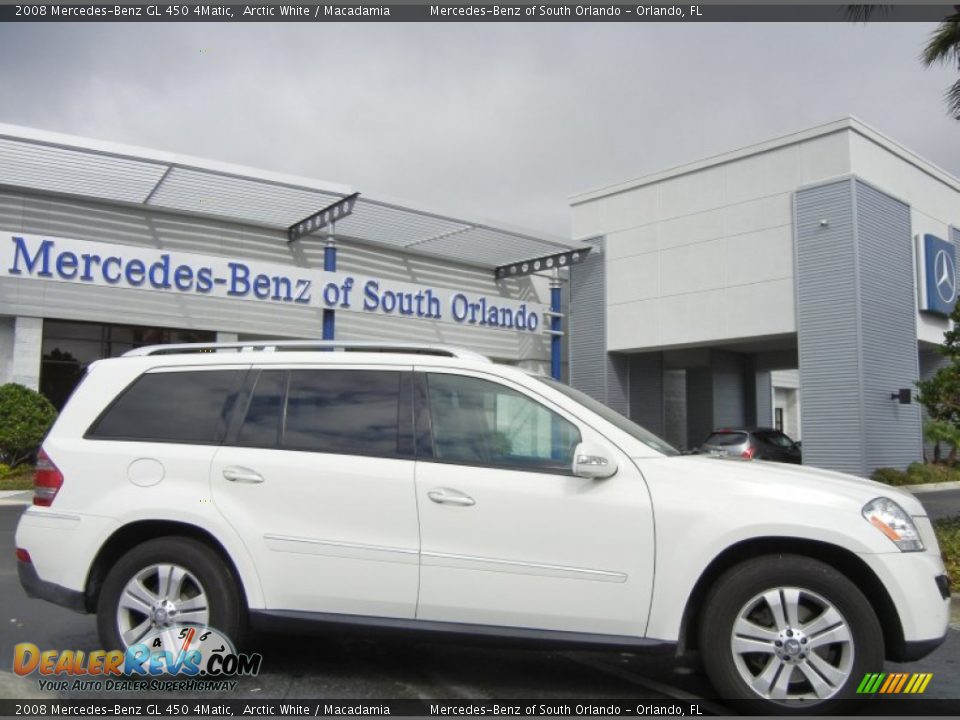 2008 Mercedes-Benz GL 450 4Matic Arctic White / Macadamia Photo #8
