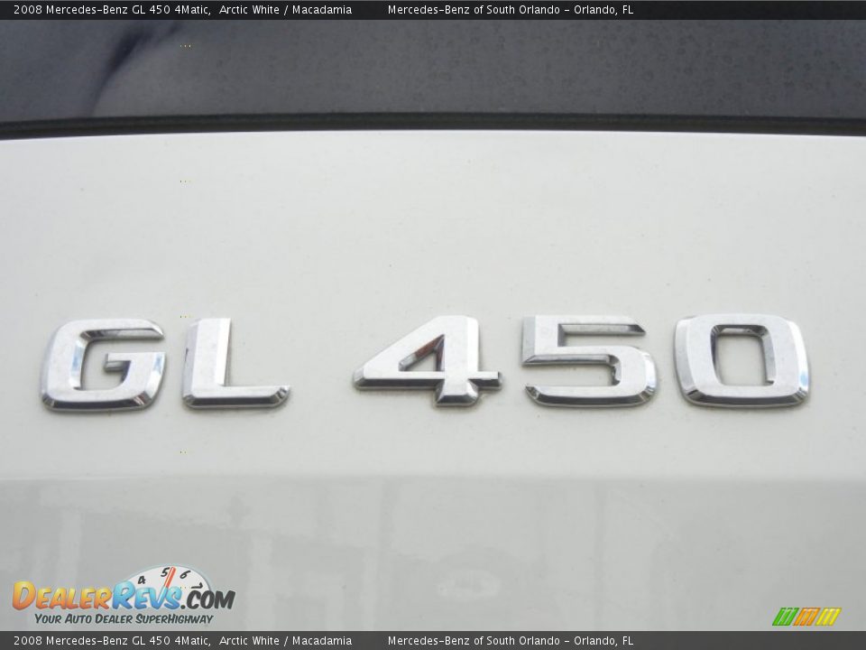 2008 Mercedes-Benz GL 450 4Matic Arctic White / Macadamia Photo #9