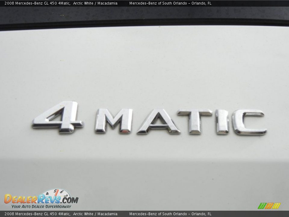 2008 Mercedes-Benz GL 450 4Matic Arctic White / Macadamia Photo #10