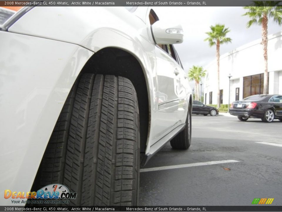 2008 Mercedes-Benz GL 450 4Matic Arctic White / Macadamia Photo #11