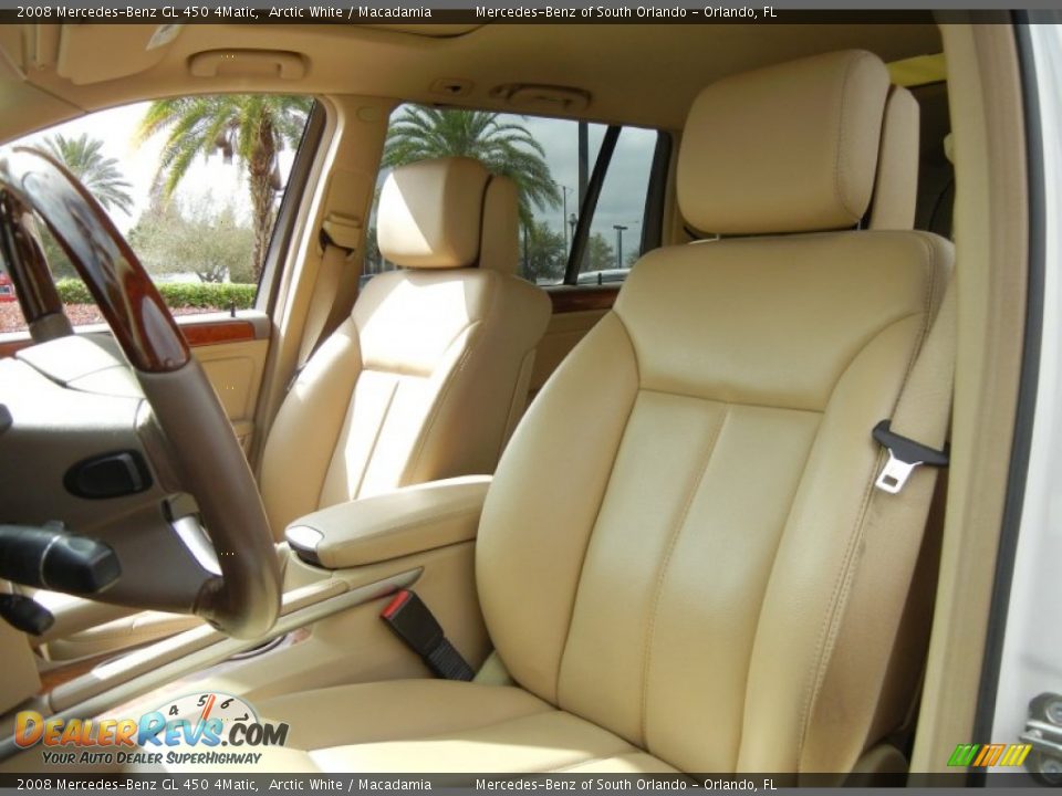 2008 Mercedes-Benz GL 450 4Matic Arctic White / Macadamia Photo #13