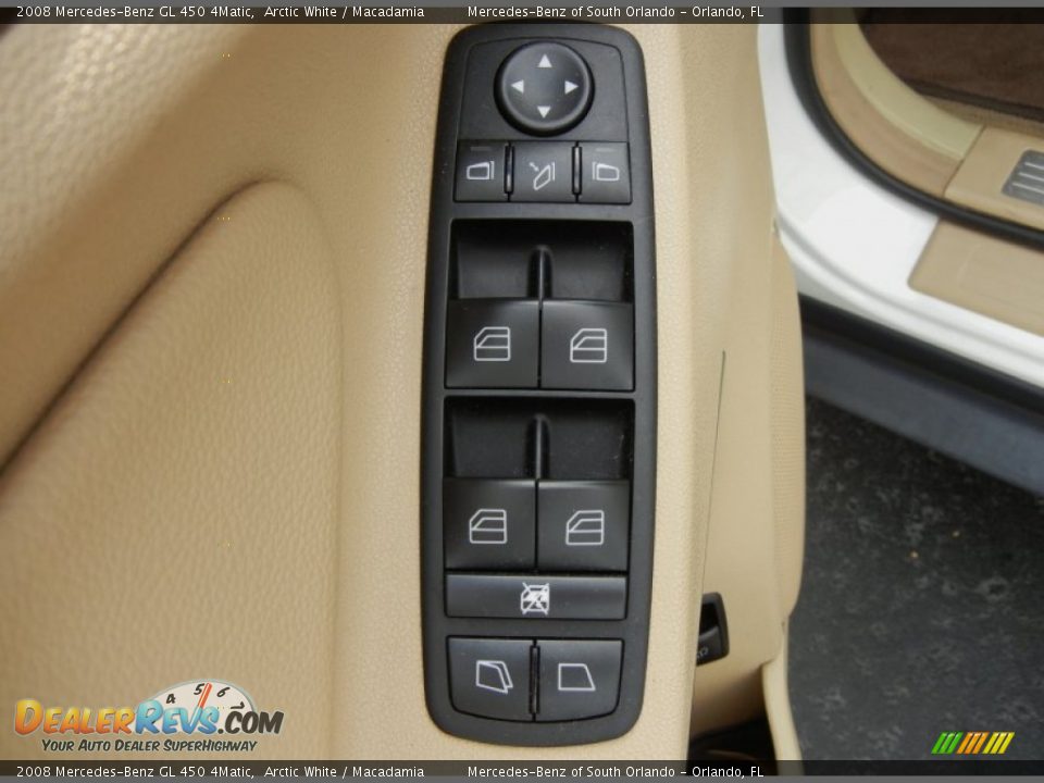 2008 Mercedes-Benz GL 450 4Matic Arctic White / Macadamia Photo #14