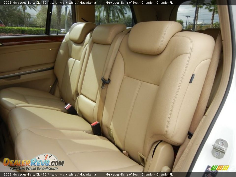 2008 Mercedes-Benz GL 450 4Matic Arctic White / Macadamia Photo #16