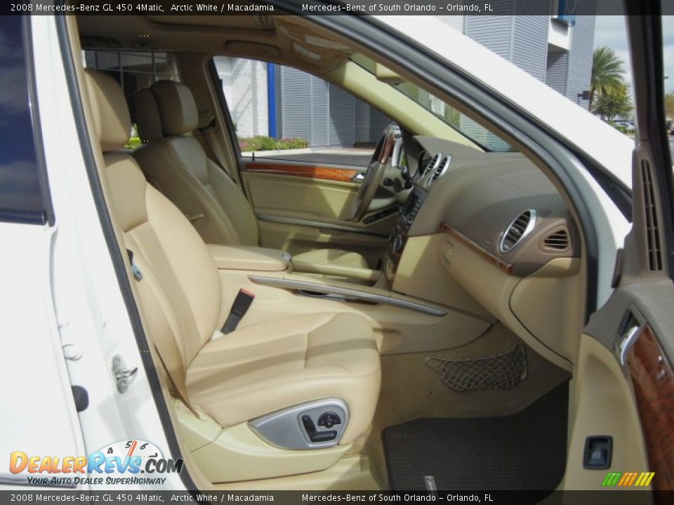 2008 Mercedes-Benz GL 450 4Matic Arctic White / Macadamia Photo #20