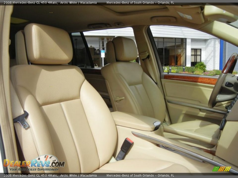 2008 Mercedes-Benz GL 450 4Matic Arctic White / Macadamia Photo #21