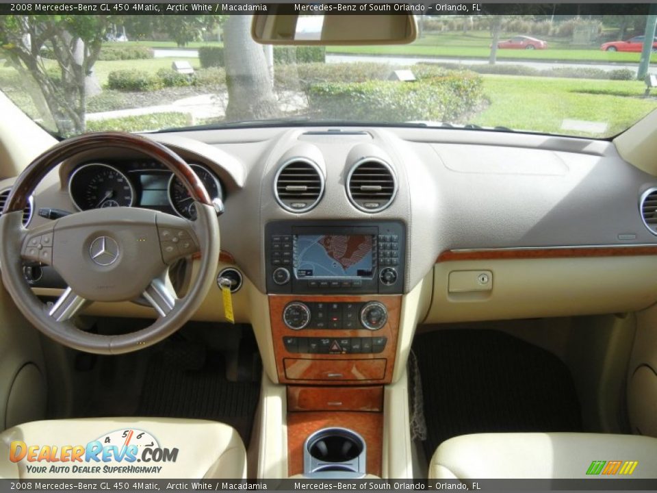2008 Mercedes-Benz GL 450 4Matic Arctic White / Macadamia Photo #23