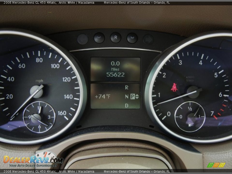 2008 Mercedes-Benz GL 450 4Matic Arctic White / Macadamia Photo #25