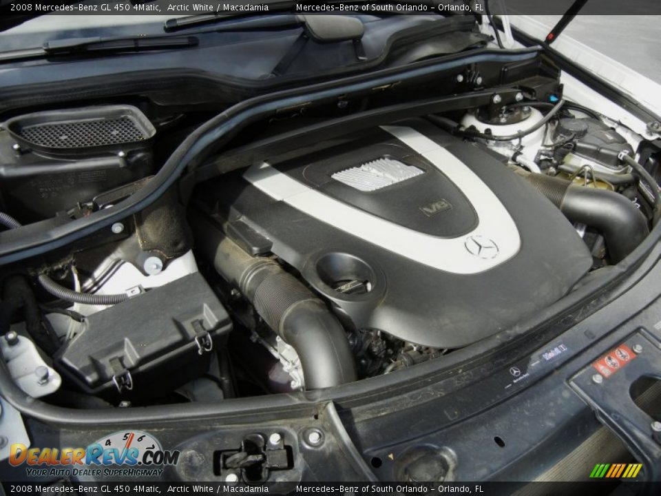 2008 Mercedes-Benz GL 450 4Matic Arctic White / Macadamia Photo #31