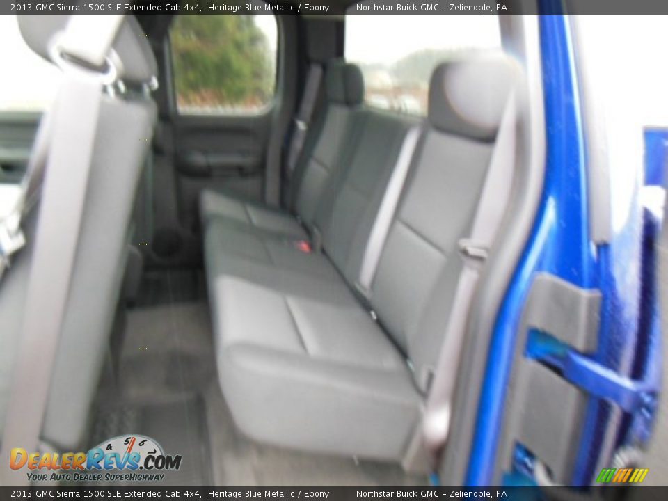 2013 GMC Sierra 1500 SLE Extended Cab 4x4 Heritage Blue Metallic / Ebony Photo #13