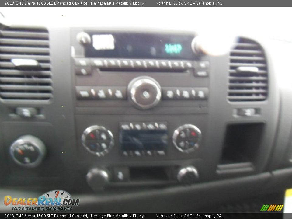 2013 GMC Sierra 1500 SLE Extended Cab 4x4 Heritage Blue Metallic / Ebony Photo #16