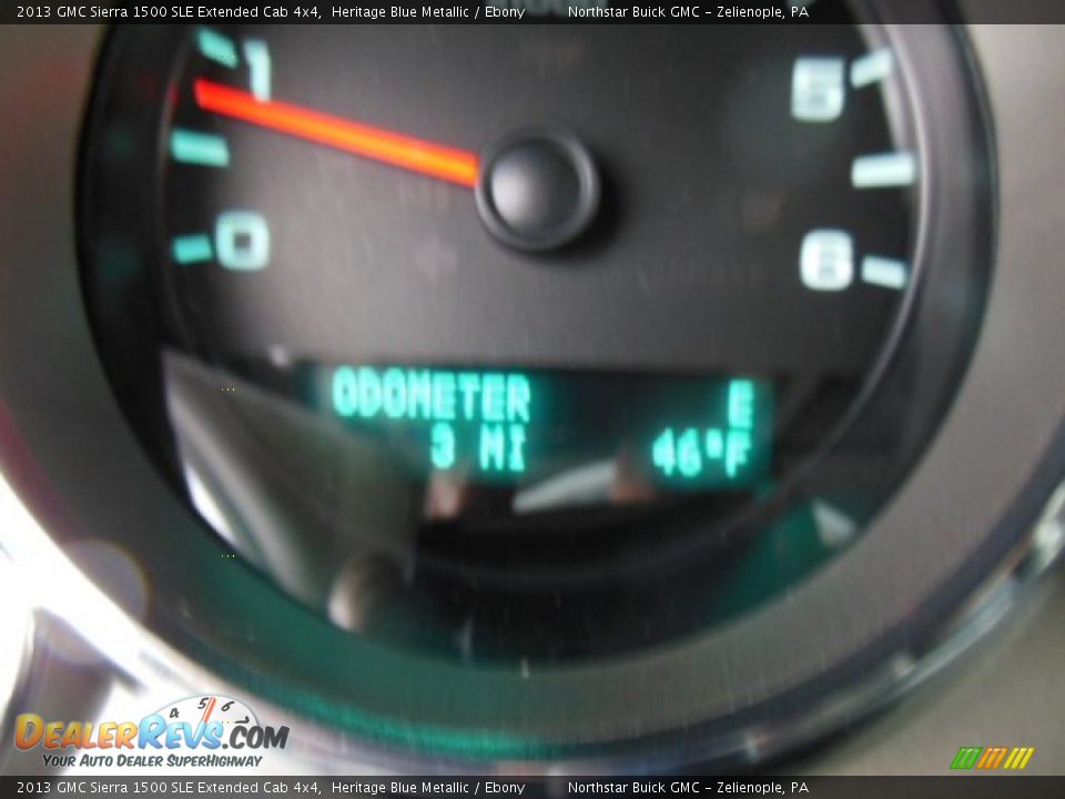 2013 GMC Sierra 1500 SLE Extended Cab 4x4 Heritage Blue Metallic / Ebony Photo #19