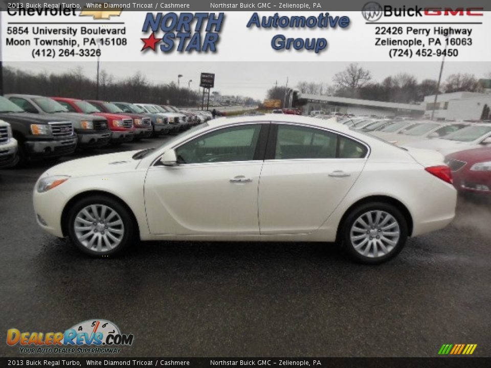 2013 Buick Regal Turbo White Diamond Tricoat / Cashmere Photo #1