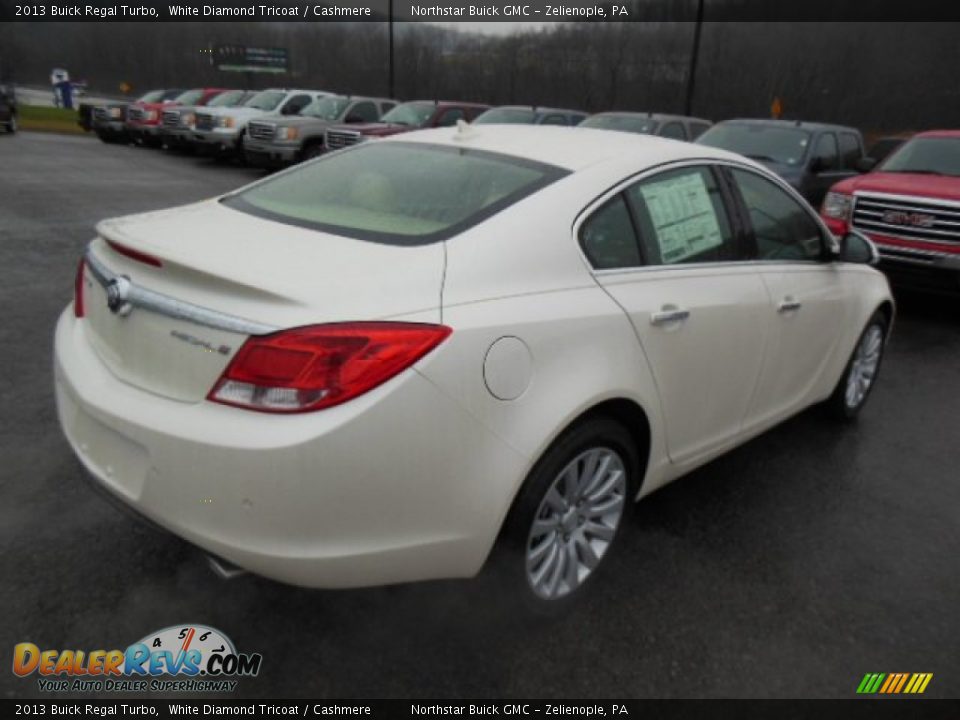 2013 Buick Regal Turbo White Diamond Tricoat / Cashmere Photo #6
