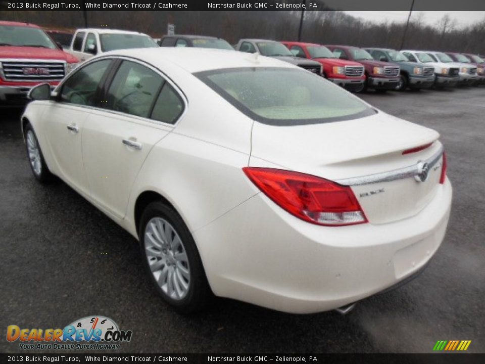 2013 Buick Regal Turbo White Diamond Tricoat / Cashmere Photo #8