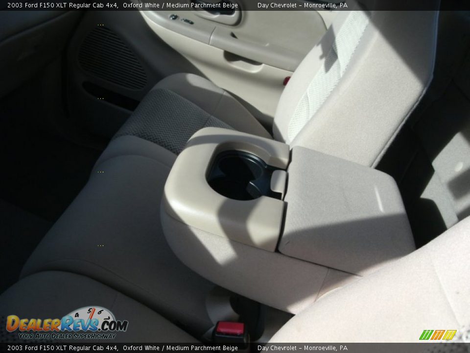 2003 Ford F150 XLT Regular Cab 4x4 Oxford White / Medium Parchment Beige Photo #6