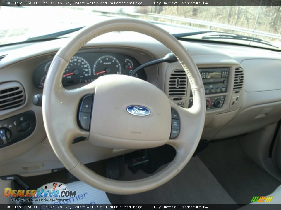 2003 Ford F150 XLT Regular Cab 4x4 Steering Wheel Photo #8