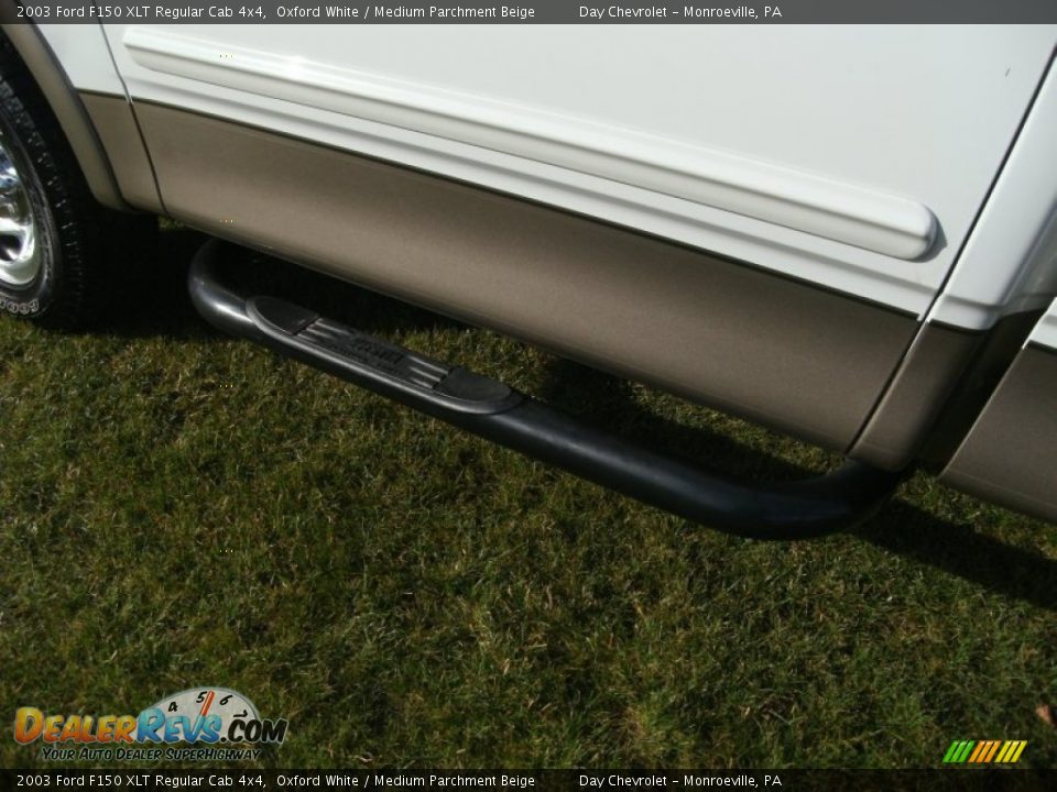2003 Ford F150 XLT Regular Cab 4x4 Oxford White / Medium Parchment Beige Photo #10