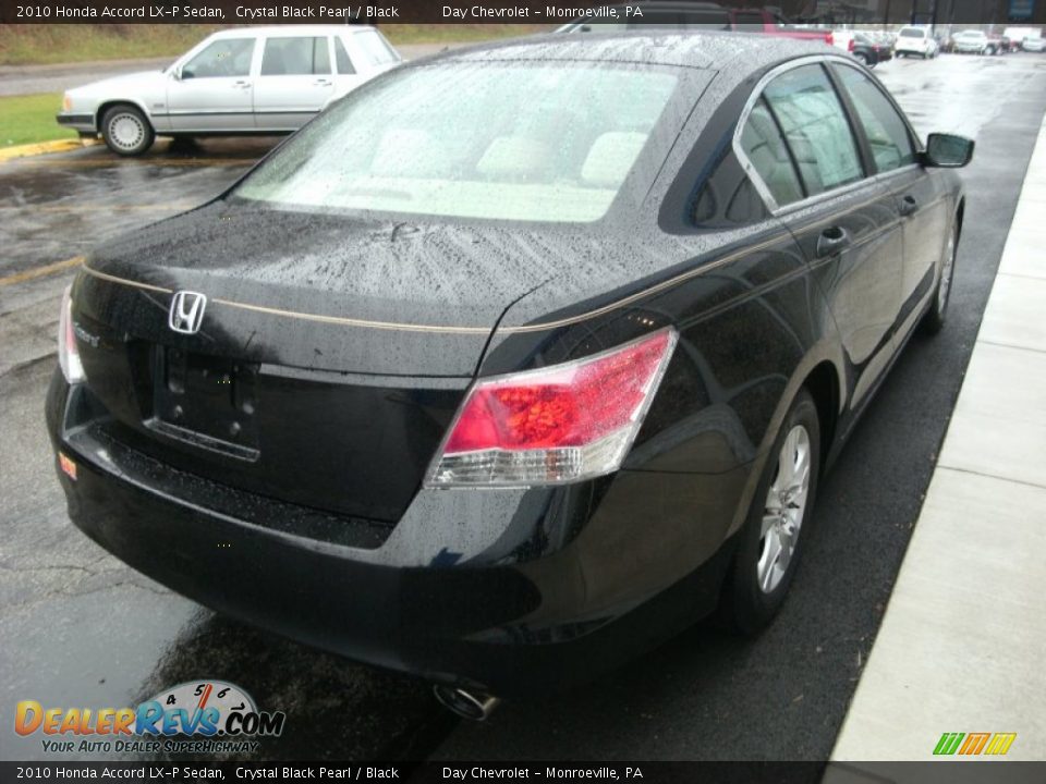 2010 Honda Accord LX-P Sedan Crystal Black Pearl / Black Photo #3