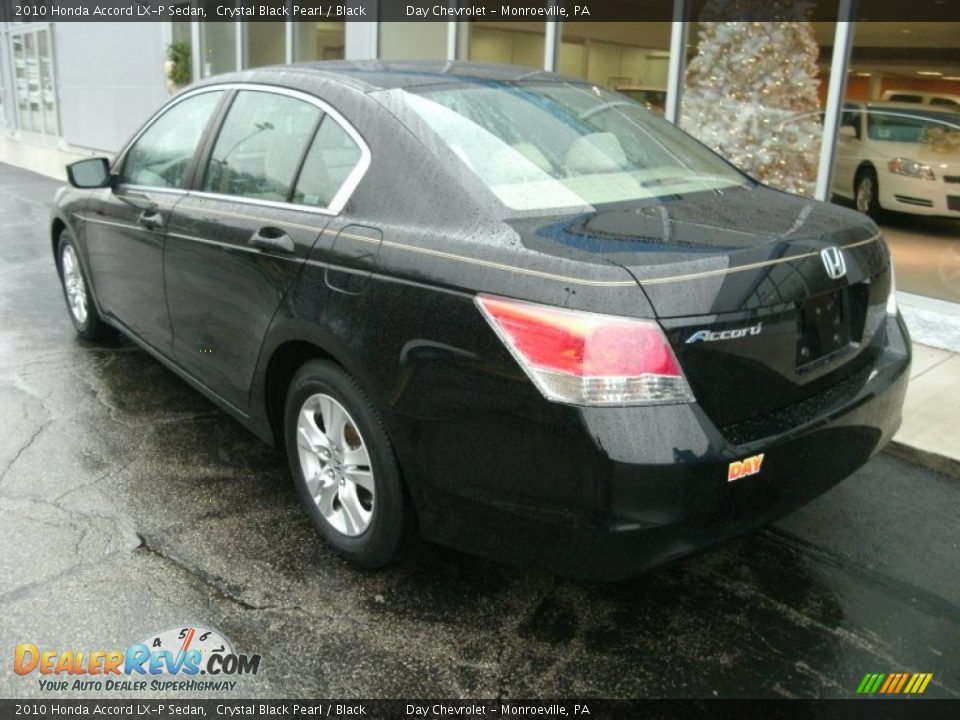 2010 Honda Accord LX-P Sedan Crystal Black Pearl / Black Photo #4
