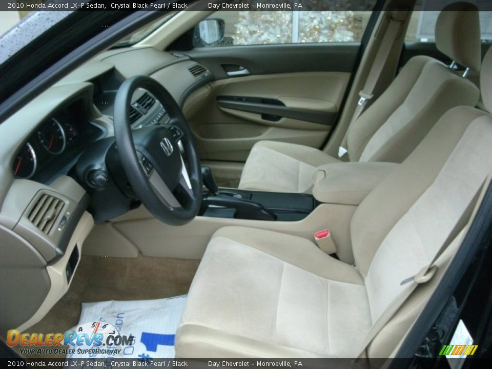 2010 Honda Accord LX-P Sedan Crystal Black Pearl / Black Photo #5