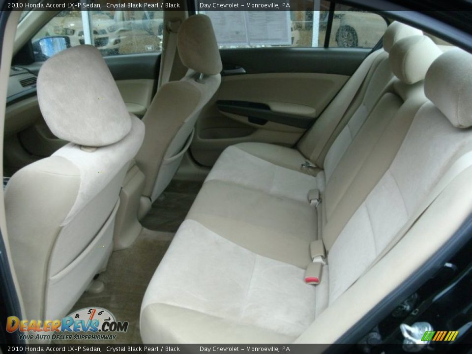 2010 Honda Accord LX-P Sedan Crystal Black Pearl / Black Photo #6