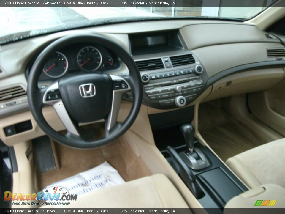 2010 Honda Accord LX-P Sedan Crystal Black Pearl / Black Photo #7
