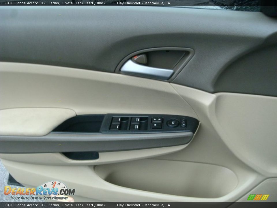 2010 Honda Accord LX-P Sedan Crystal Black Pearl / Black Photo #11