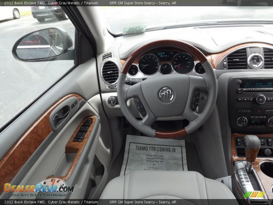 2012 Buick Enclave FWD Cyber Gray Metallic / Titanium Photo #9