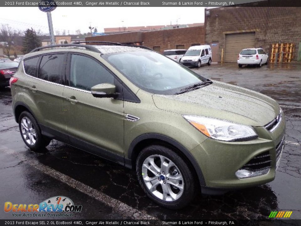 2013 Ford Escape SEL 2.0L EcoBoost 4WD Ginger Ale Metallic / Charcoal Black Photo #1