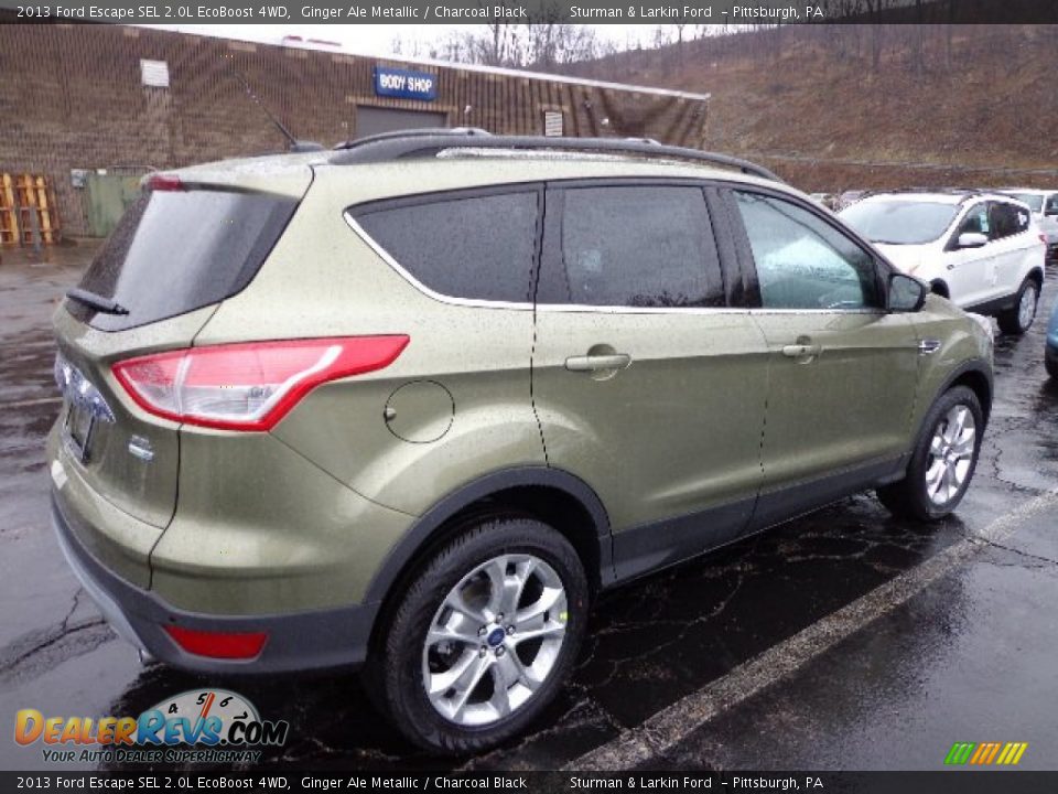 2013 Ford Escape SEL 2.0L EcoBoost 4WD Ginger Ale Metallic / Charcoal Black Photo #2